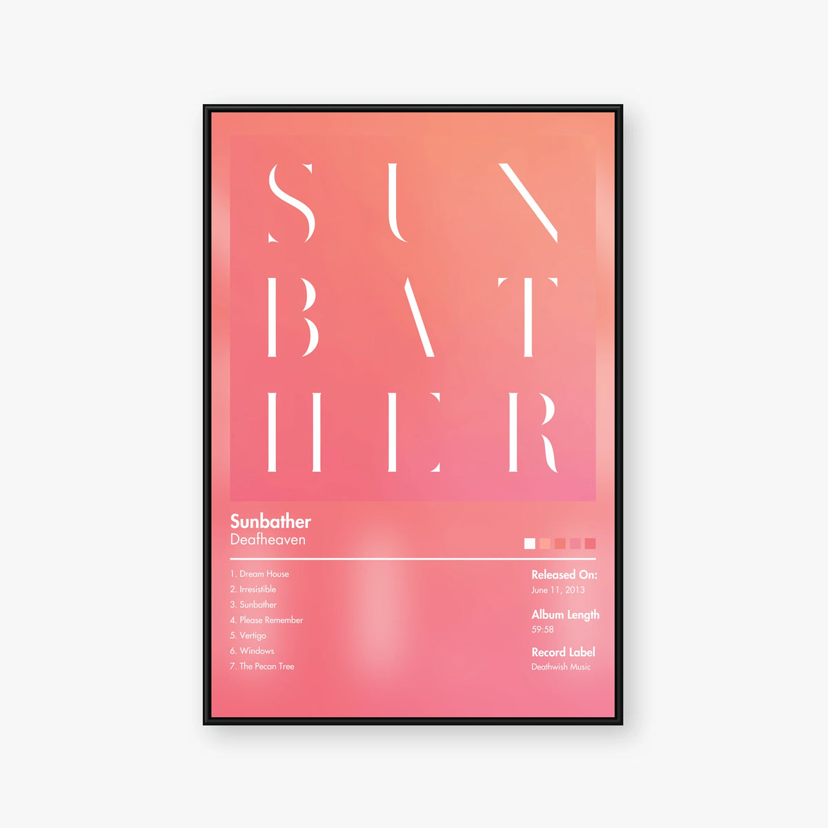 Deafheaven — Sunbather Album Poster — Blur frame mockup