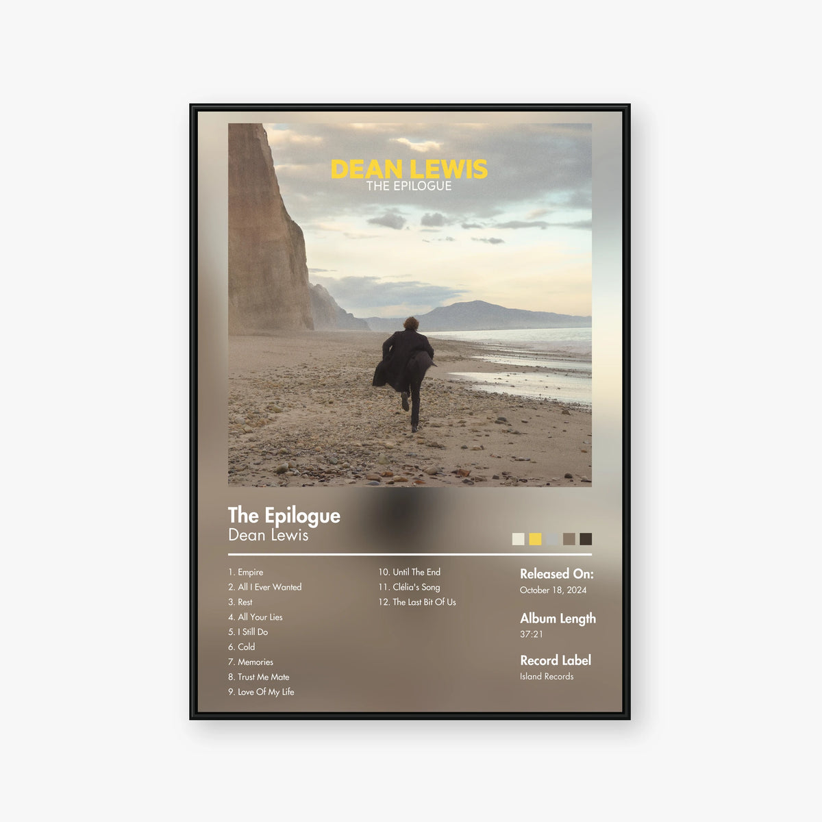 Dean Lewis — The Epilogue Album Poster — Blur frame mockup