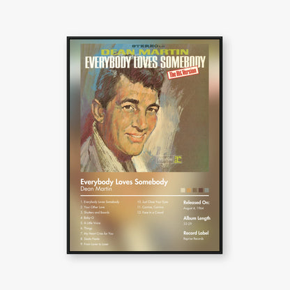 Dean Martin — Everybody Loves Somebody Album Poster — Blur frame mockup