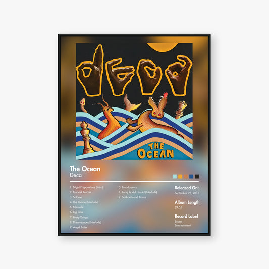 Deca — The Ocean Album Poster — Blur frame mockup