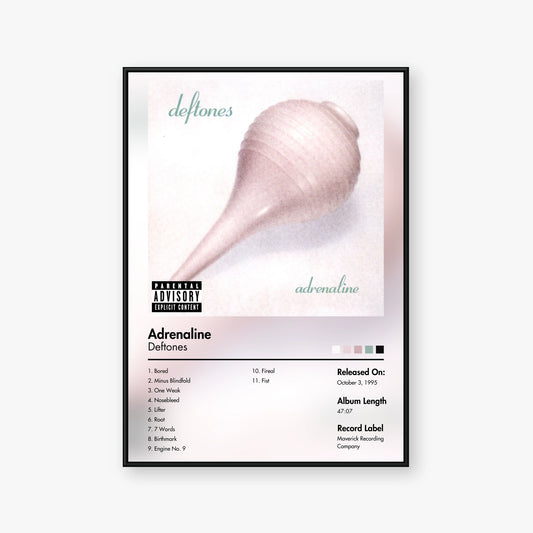 Deftones — Adrenaline Album Poster — Blur frame mockup