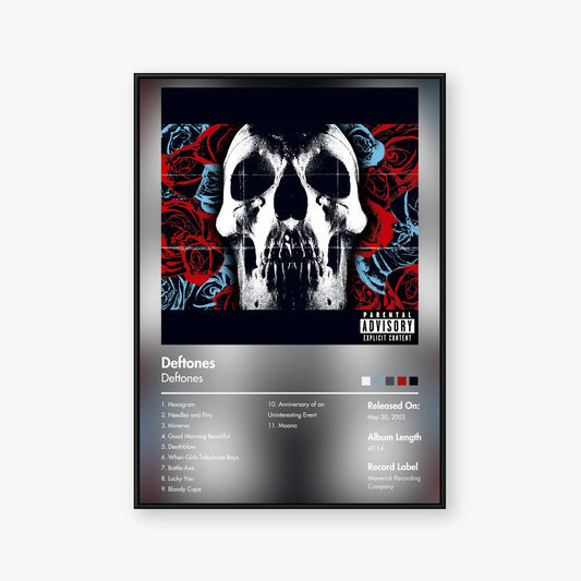 Deftones — Deftones Album Poster — Blur frame mockup
