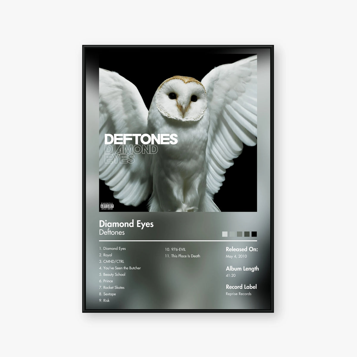 Deftones — Diamond Eyes Album Poster — Blur frame mockup