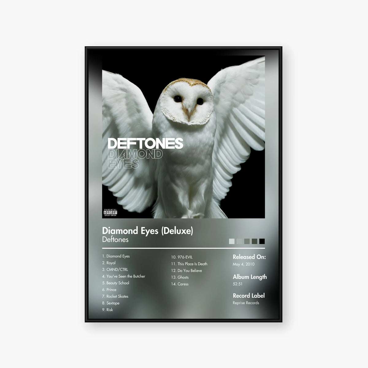 Deftones — Diamond Eyes (Deluxe) Album Poster — Blur frame mockup