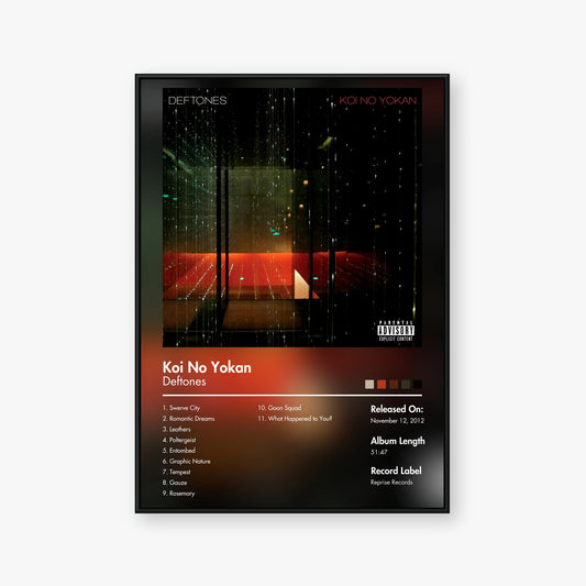 Deftones — Koi no Yokan Album Poster — Blur frame mockup