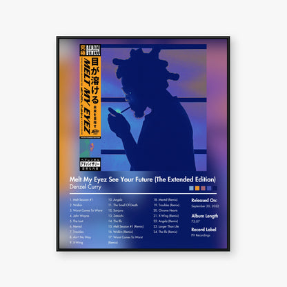 Denzel Curry — Melt My Eyez See Your Future (The Extended Edition) Album Poster — Blur frame mockup