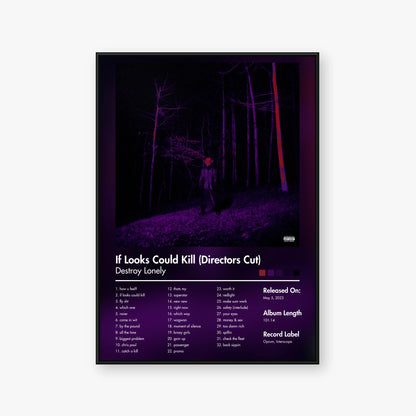 Destroy Lonely — If Looks Could Kill Directors Cut Album Poster — Blur frame mockup