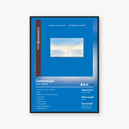 Dire Straits — Communique Album Poster — Blur frame mockup