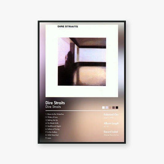 Dire Straits — Dire Straits Album Poster — Blur frame mockup