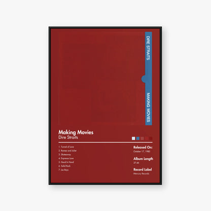Dire Straits — Making Movies Album Poster — Blur frame mockup