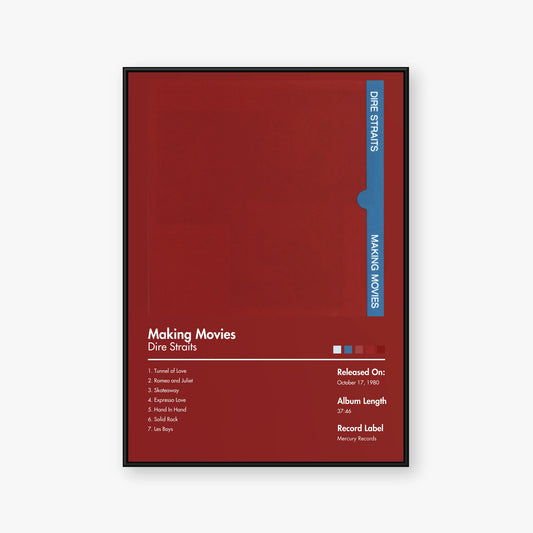 Dire Straits — Making Movies Album Poster — Blur frame mockup