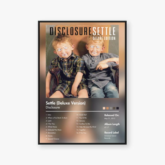 Disclosure — Settle (Deluxe Version) Album Poster — Blur frame mockup