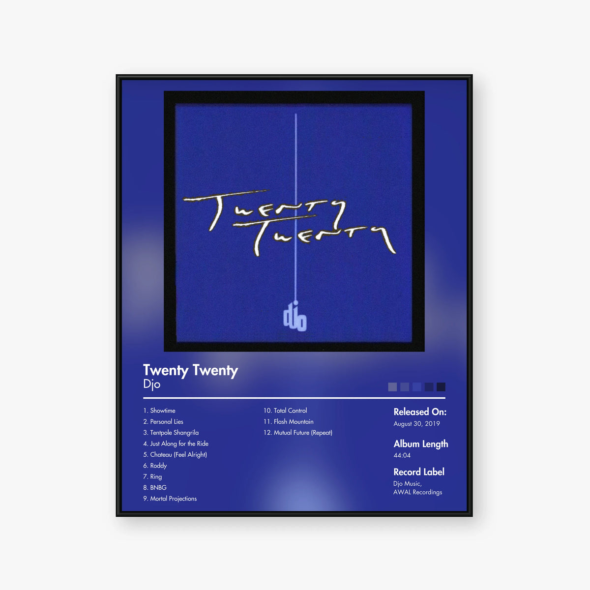 Djo — Twenty Twenty Album Poster — Blur frame mockup