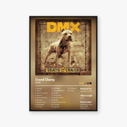 DMX — Grand Champ Album Poster — Blur frame mockup