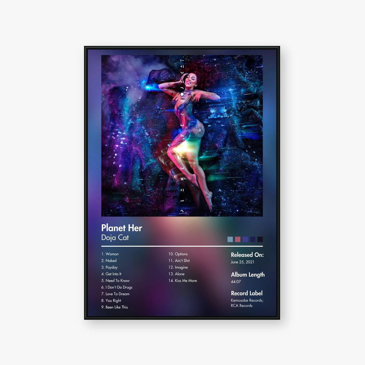 Doja Cat — Planet Her Album Poster — Blur frame mockup