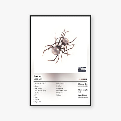 Doja Cat — Scarlet Album Poster — Blur frame mockup