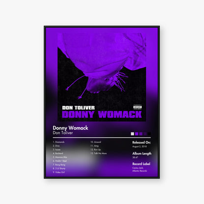 Don Toliver — Donny Womack Album Poster — Blur frame mockup