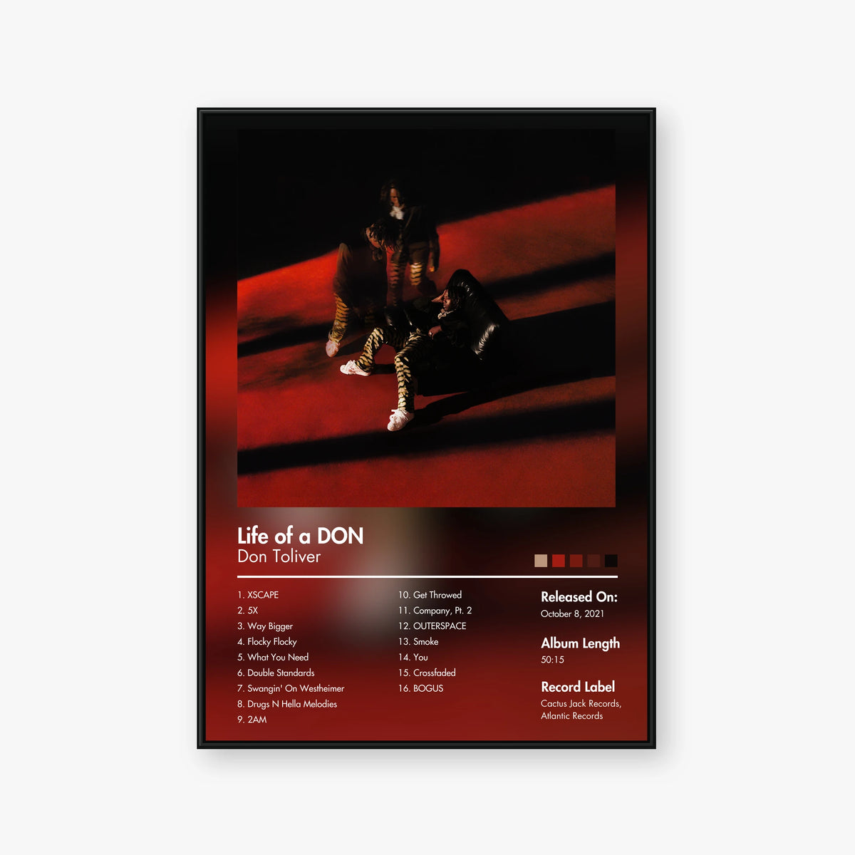 Don Toliver — Life of a DON Album Poster — Blur frame mockup