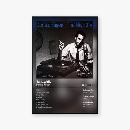 Donald Fagen — The Nightfly Album Poster — Blur frame mockup