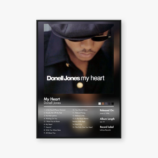 Donell Jones — My Heart Album Poster — Blur frame mockup