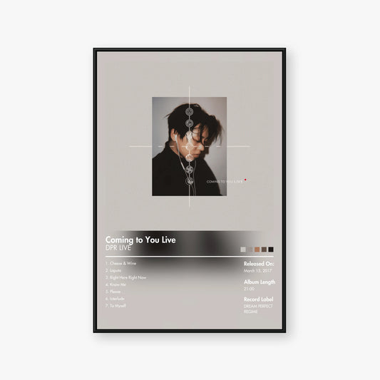 DPR LIVE — Coming To You Live Album Poster — Blur frame mockup