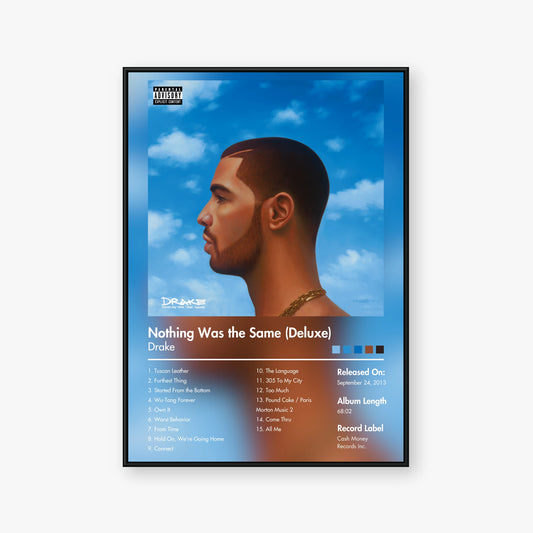 Drake — Nothing Was the Same (Deluxe) Album Poster — Blur frame mockup