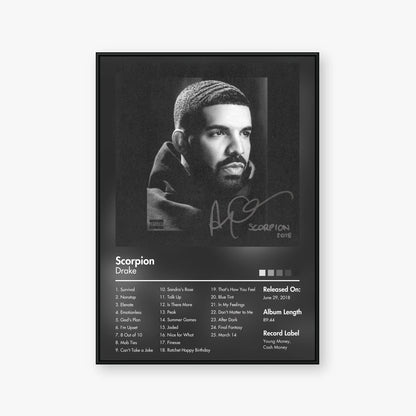 Drake — Scorpion Album Poster — Blur frame mockup