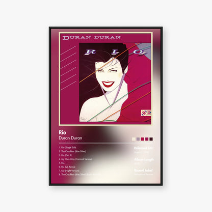 Duran Duran — Rio Album Poster — Blur frame mockup
