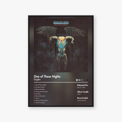Eagles — One of These Nights Album Poster — Blur frame mockup