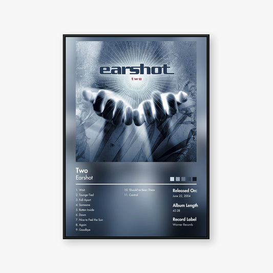 Earshot — Two Album Poster — Blur frame mockup