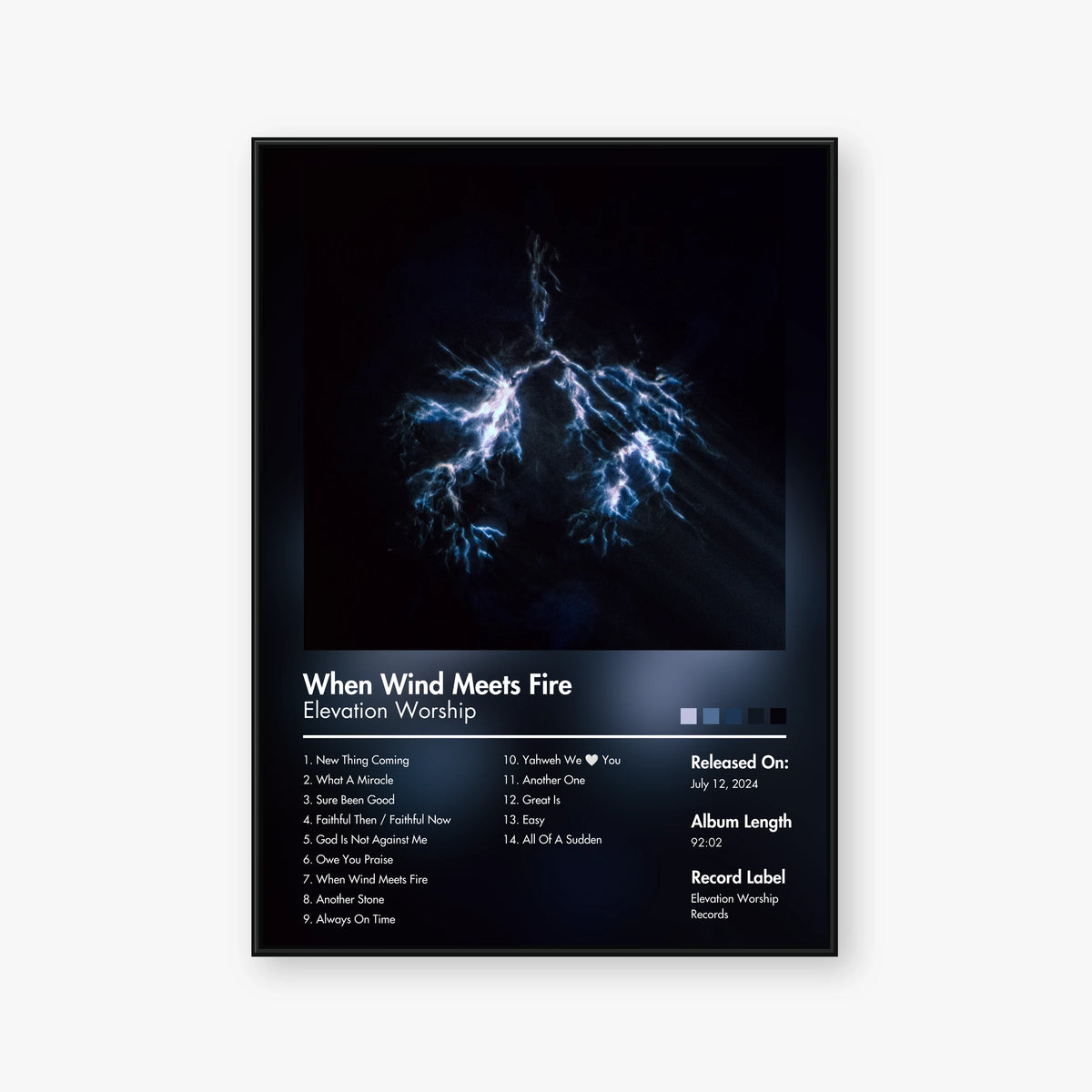 Elevation Worship — When Wind Meets Fire Album Poster — Blur frame mockup