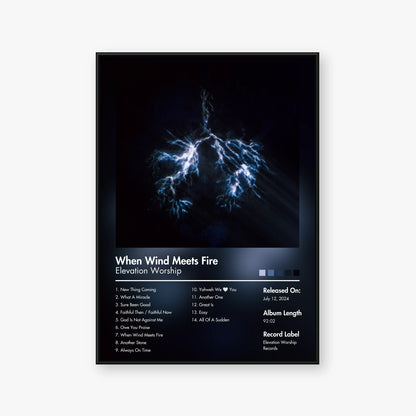 Elevation Worship — When Wind Meets Fire Album Poster — Blur frame mockup