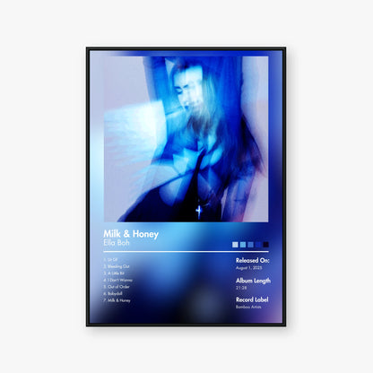 Ella Boh — milk & honey Album Poster — Blur frame mockup