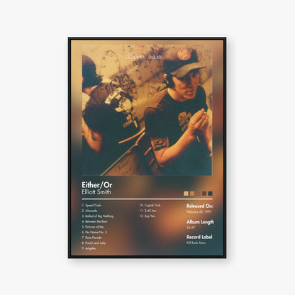 Elliott Smith — Either/Or Album Poster — Blur frame mockup