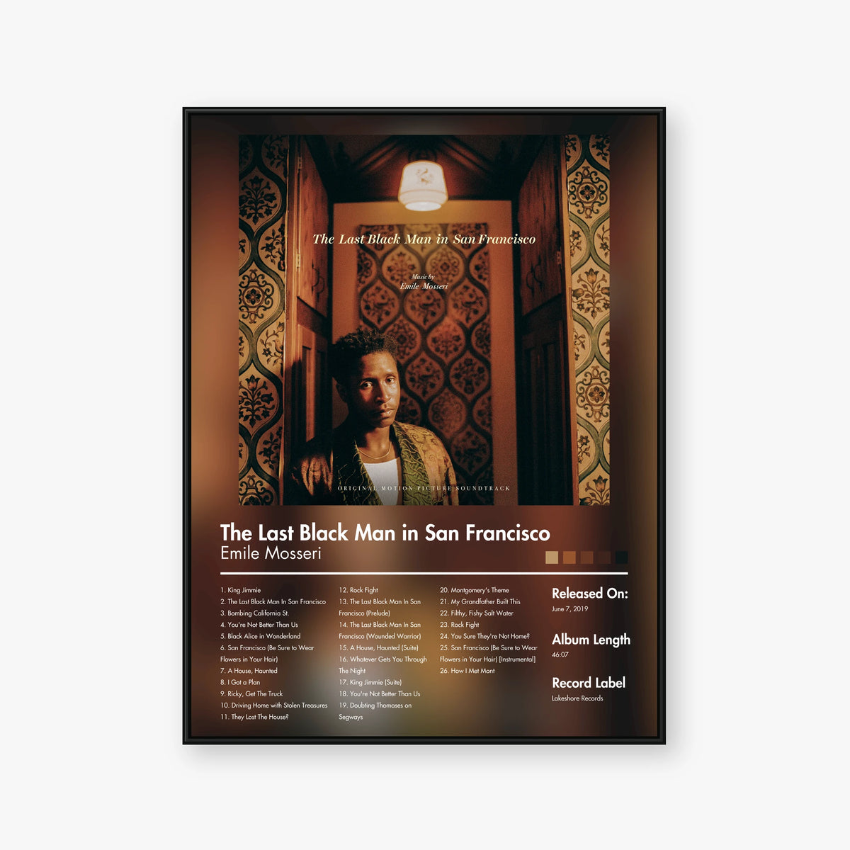 Emile Mosseri — The Last Black Man in San Francisco Album Poster — Blur frame mockup