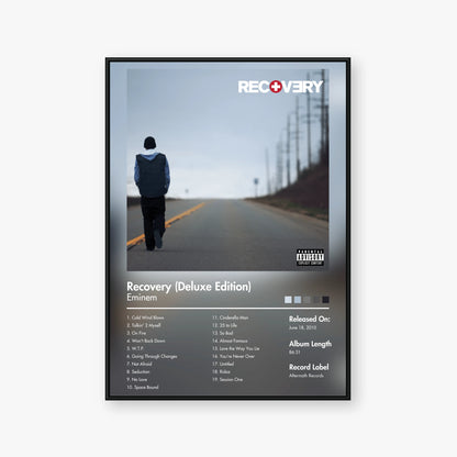 Eminem — Recovery (Deluxe Edition) Album Poster — Blur frame mockup