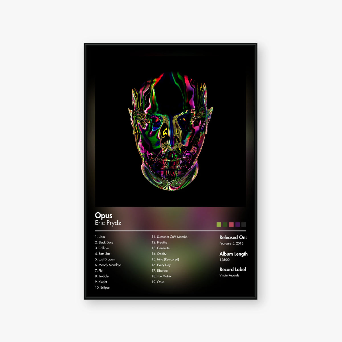 Eric Prydz — OPUS Album Poster — Blur frame mockup