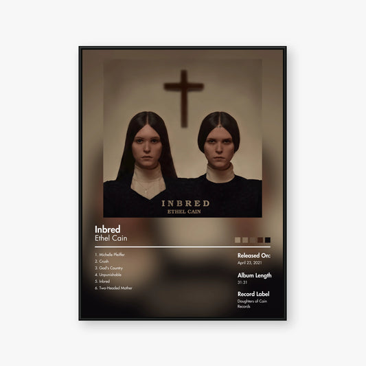 Ethel Cain — Inbred Album Poster — Blur frame mockup
