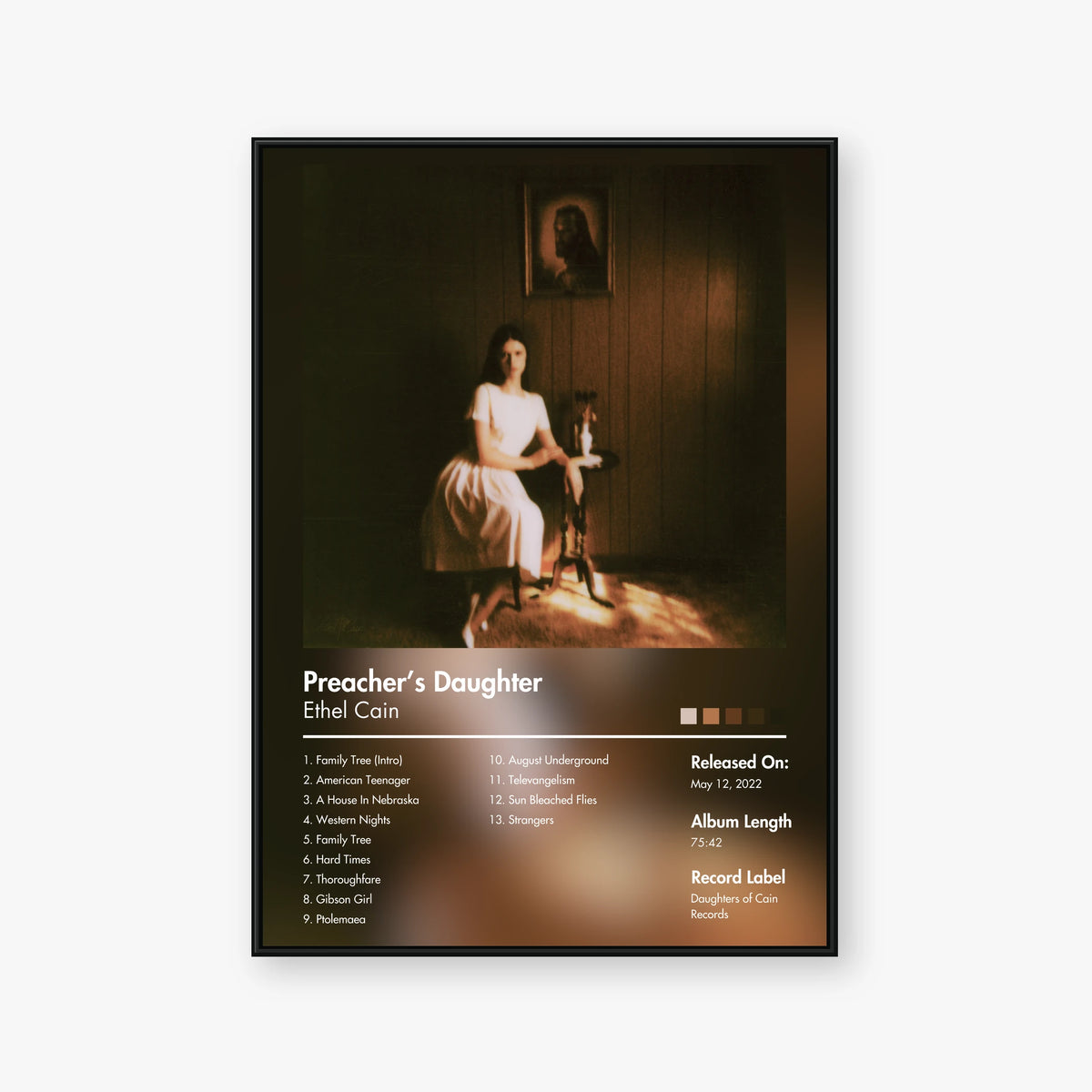 Ethel Cain — Preacher’s Daughter Album Poster — Blur frame mockup