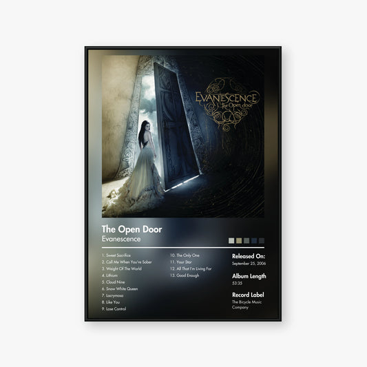 Evanescence — The Open Door Album Poster — Blur frame mockup