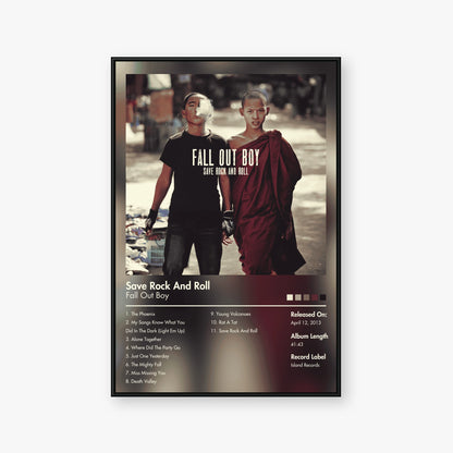 Fall Out Boy — Save Rock and Roll Album Poster — Blur frame mockup
