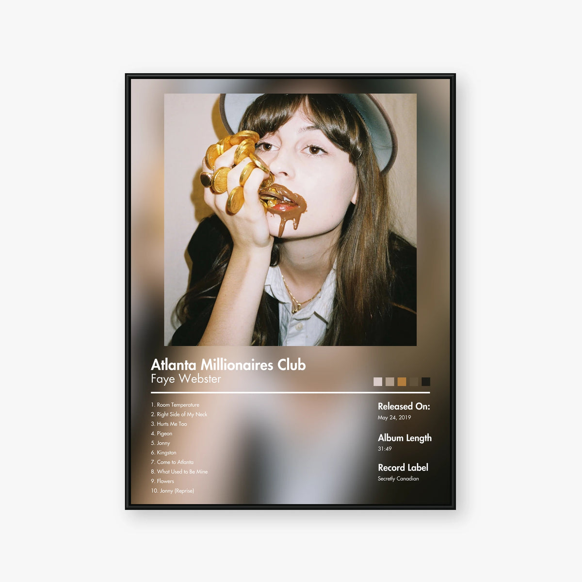 Faye Webster — Atlanta Millionaires Club Album Poster — Blur frame mockup