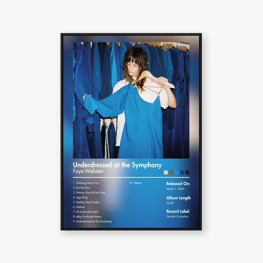 Faye Webster — Underdressed at the Symphony Album Poster — Blur frame mockup