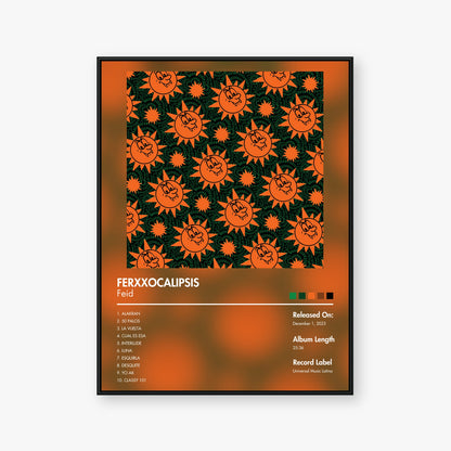 Feid — FERXXOCALIPSIS Album Poster — Blur frame mockup