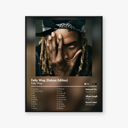 Fetty Wap — Fetty Wap (Deluxe Edition) Album Poster — Blur frame mockup