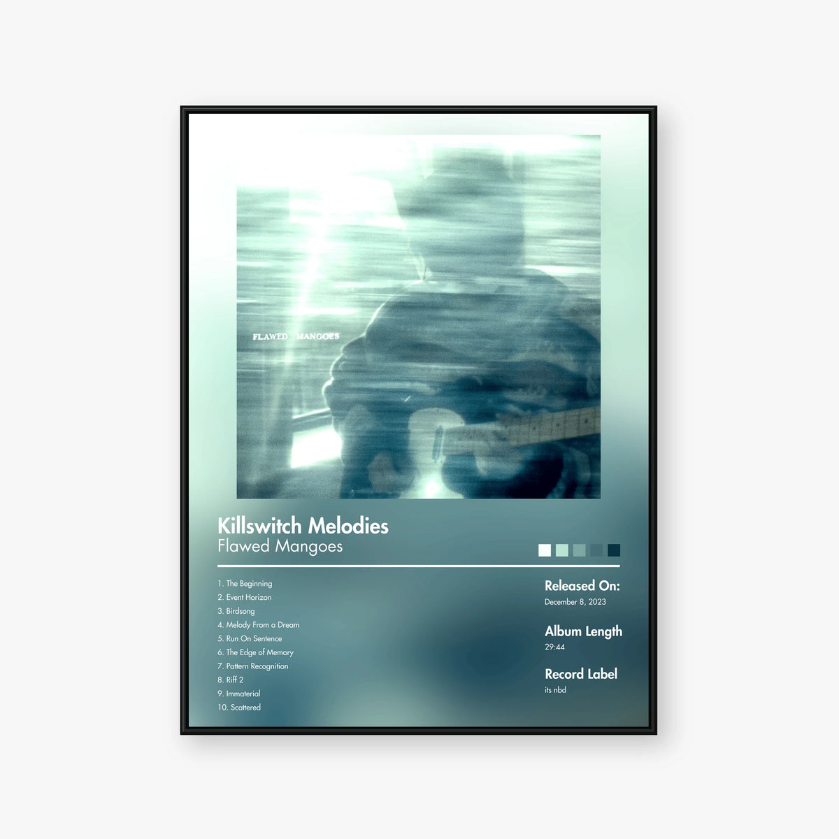 Flawed Mangoes — Killswitch Melodies Album Poster — Blur frame mockup