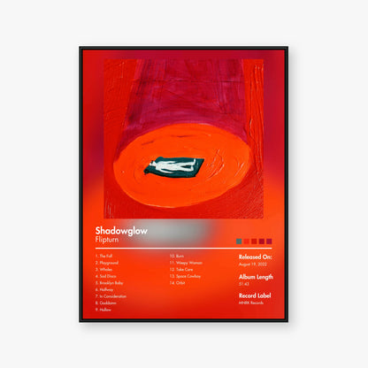 flipturn — Shadowglow Album Poster — Blur frame mockup