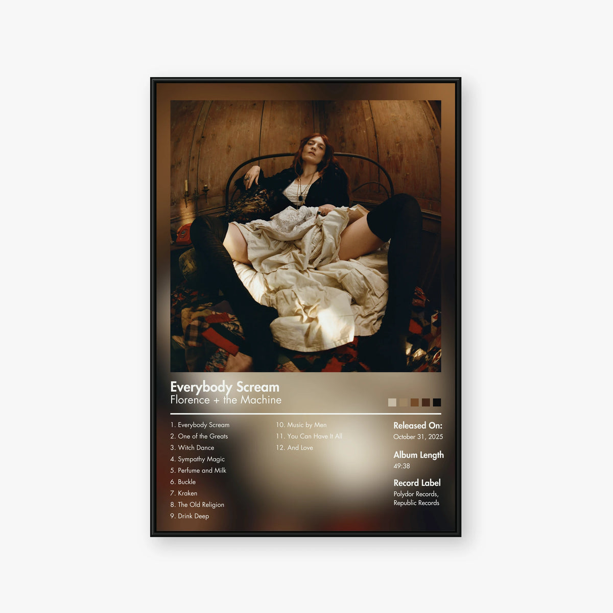 Florence + the Machine — Everybody Scream Album Poster — Blur frame mockup