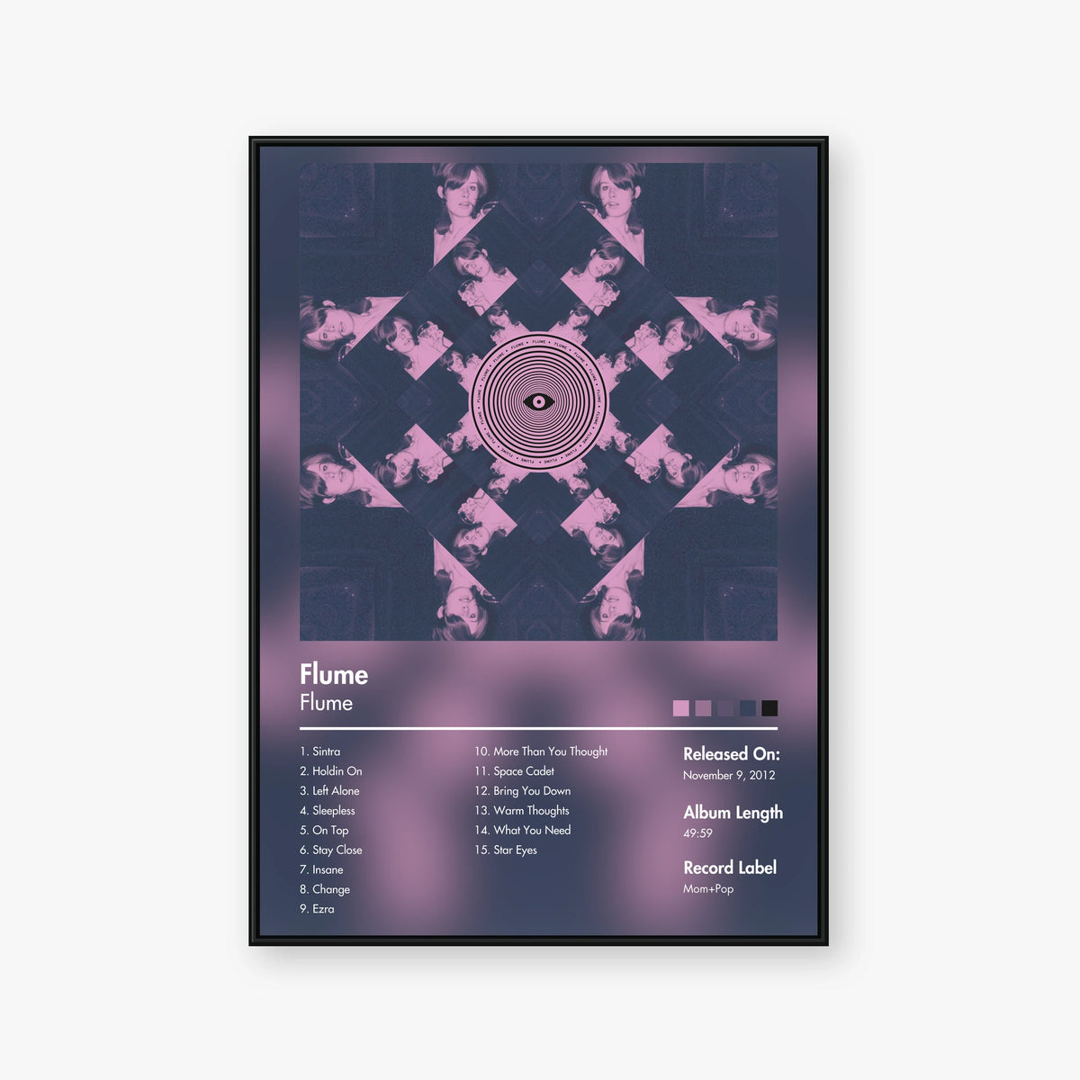 Flume — Flume Album Poster — Blur frame mockup