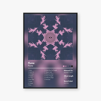 Flume — Flume Album Poster — Blur frame mockup